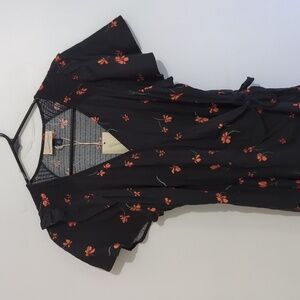 Floral wrap dress